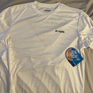Columbia PFG L/S Shirt White Size Large - New with tags